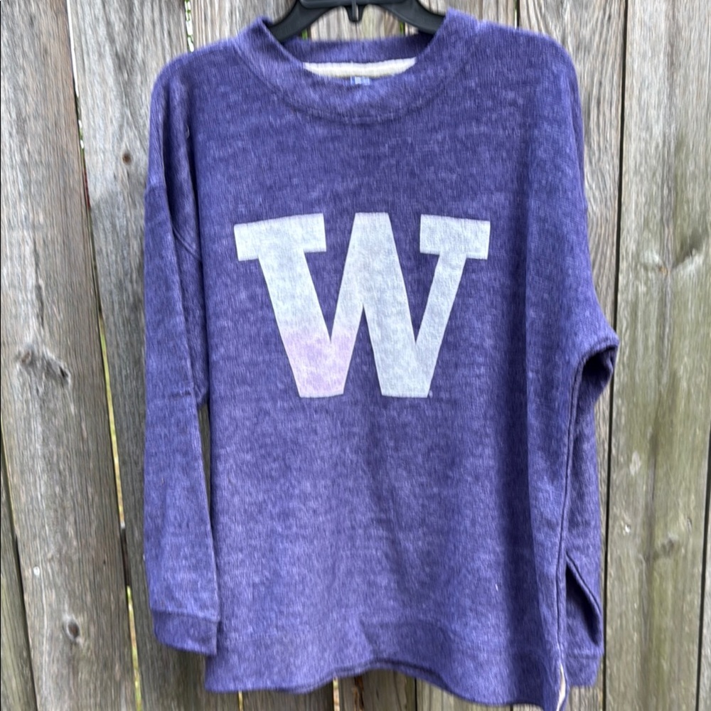 Purple Sweater with 'W' Logo